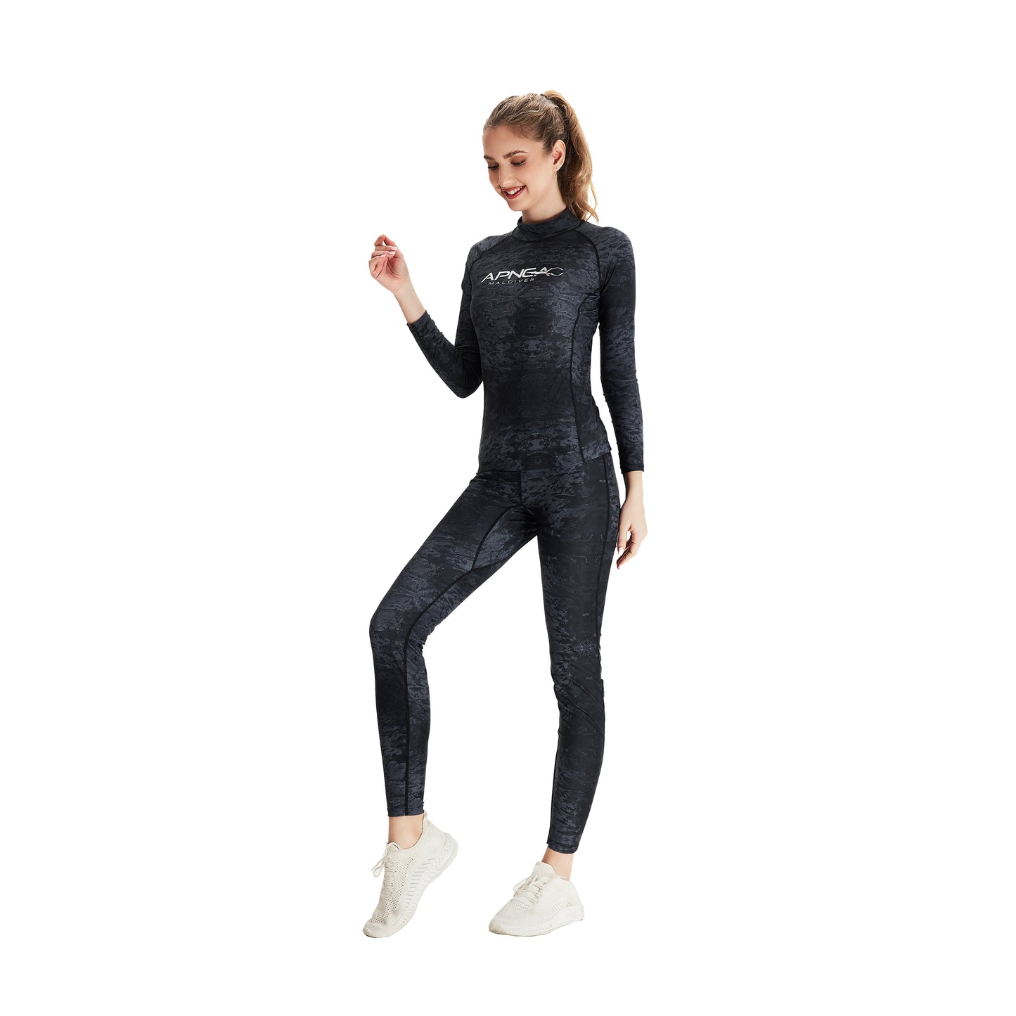 Apnea Dive Skin Top - Bait Camo