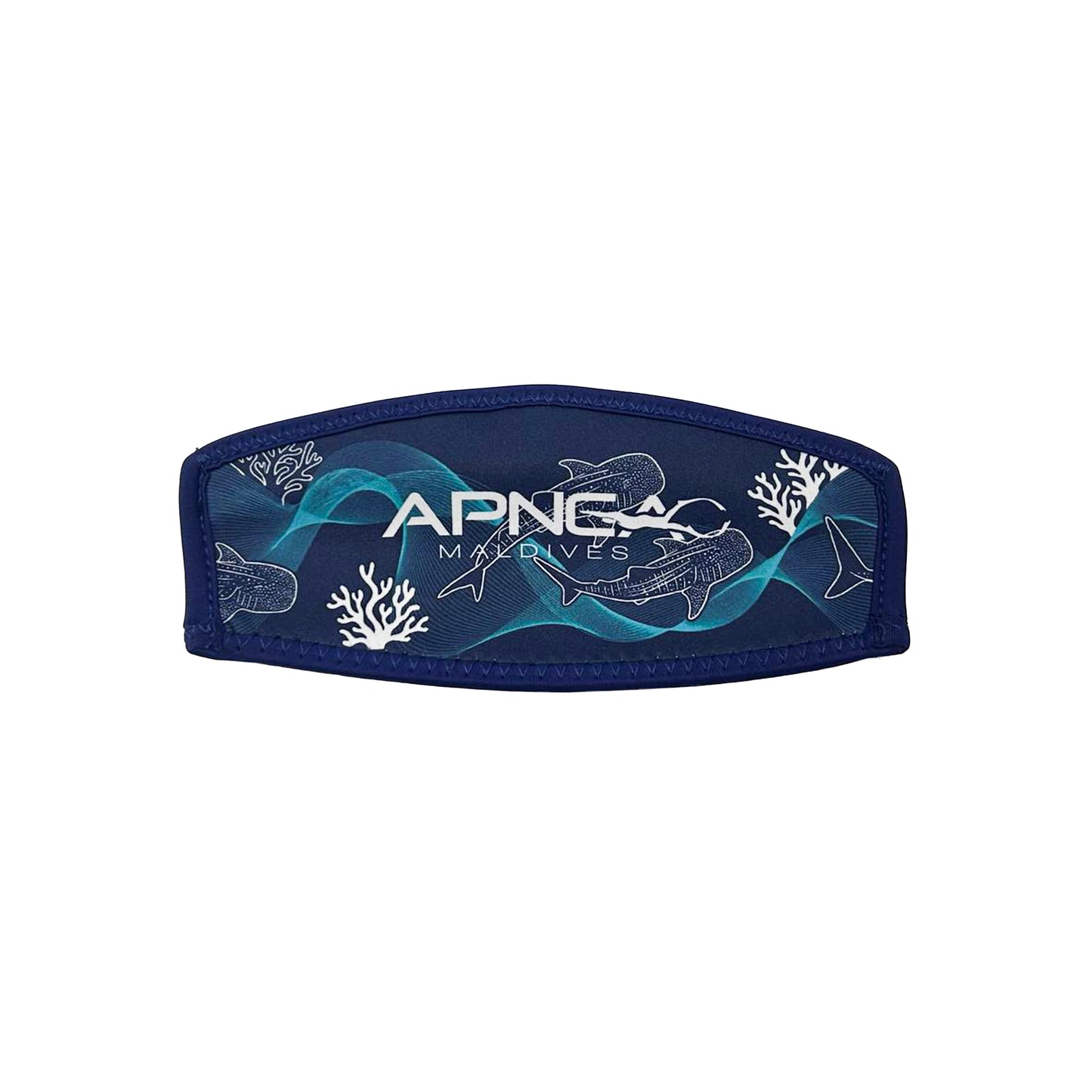 Apnea Neoprene Mask Strap - Shark Wave