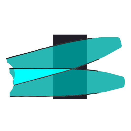 Leaderfins Semi-transaprent Green (Blade Only)