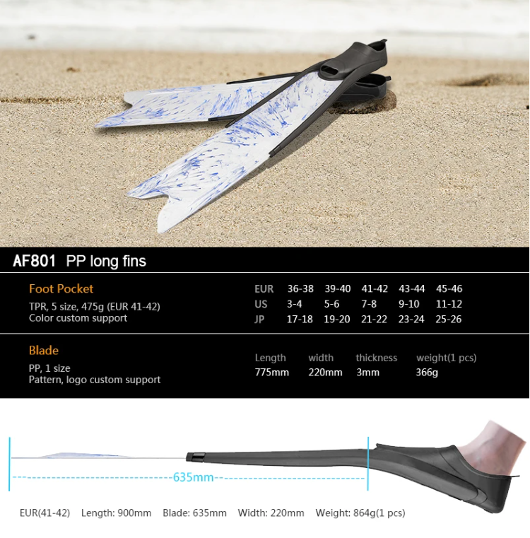 Aloma Plastic long Blade Fins