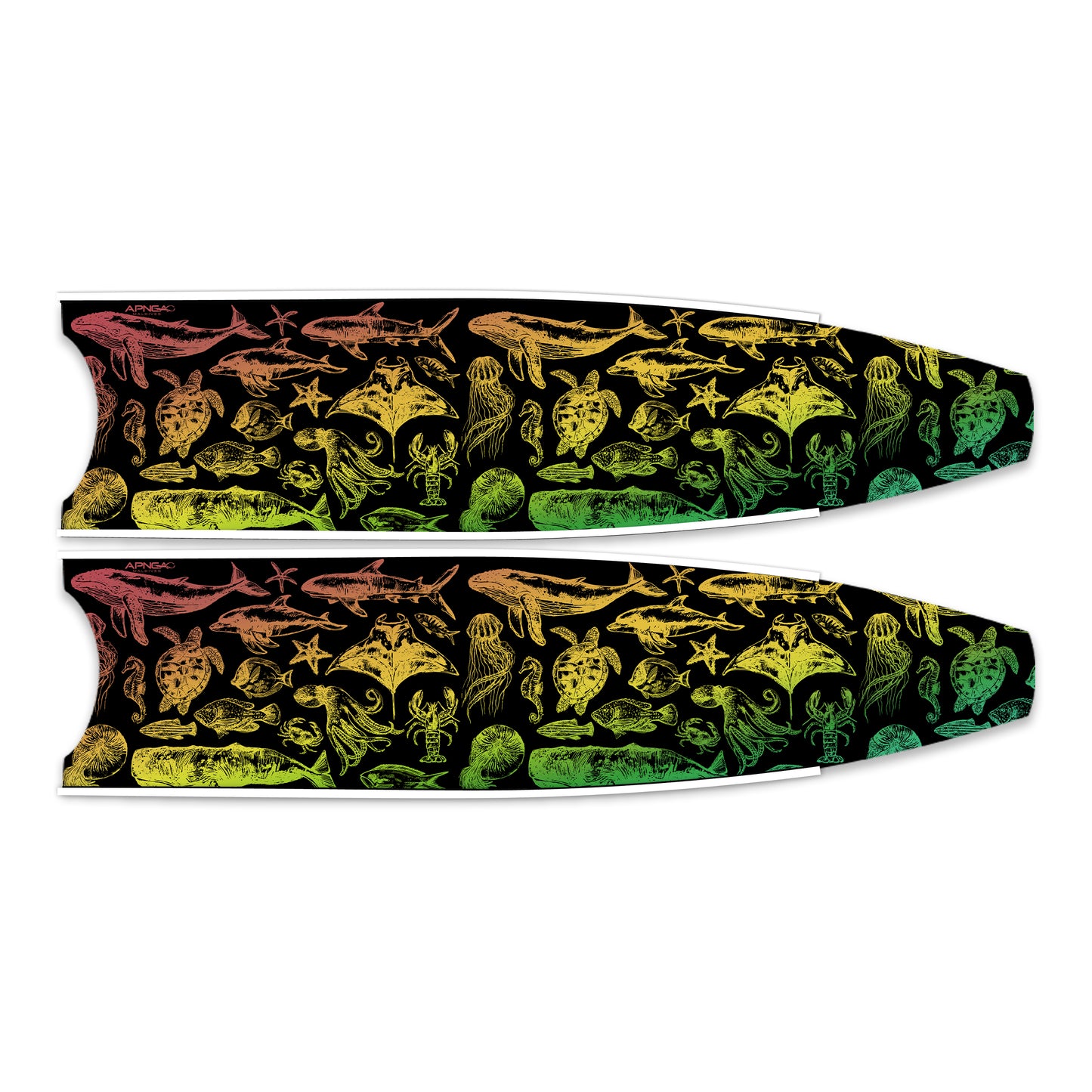 Apnea Fins Blade - Ocean Creature Reggae (Blade Only)