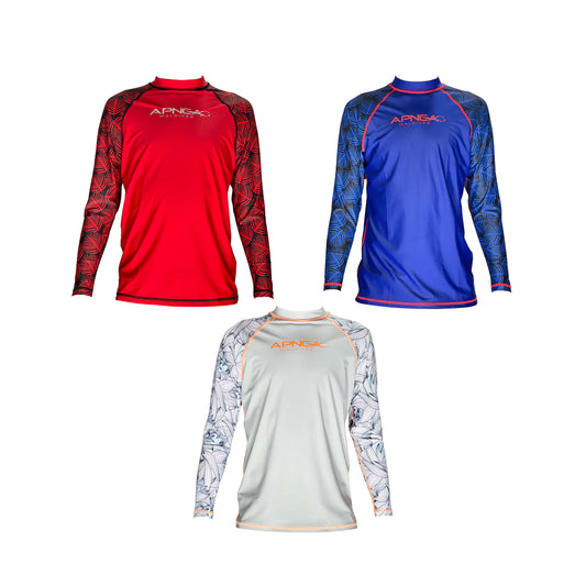 Apnea Rash Guard for Adults - Tropical Design