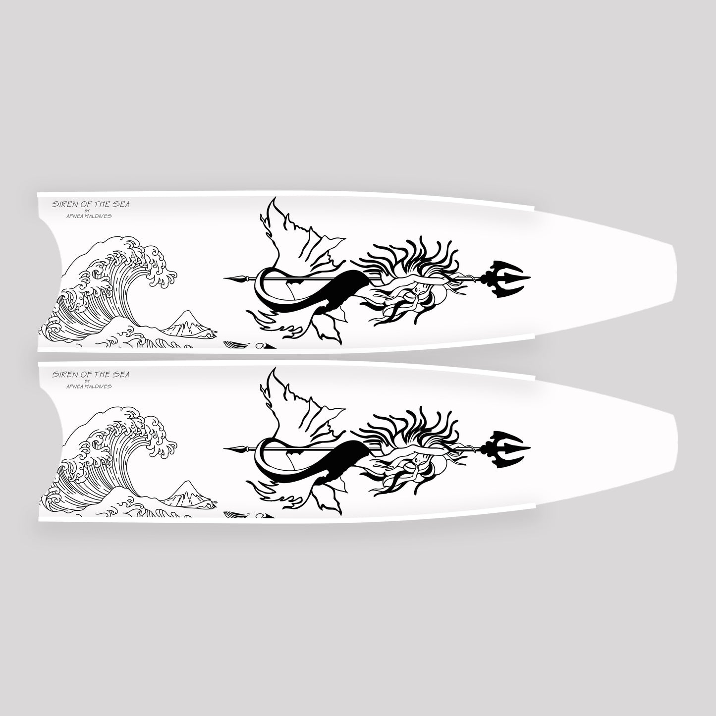 Apnea Fins Blade - Siren White (Blade Only)