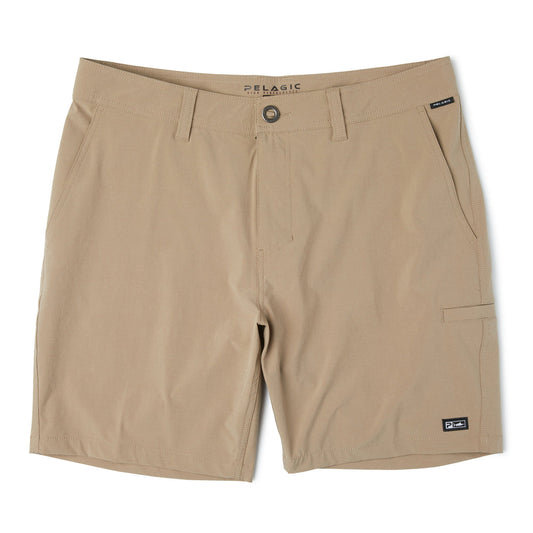 Pelagic Mako Hybrid Shorts 18"  Dark Khaki