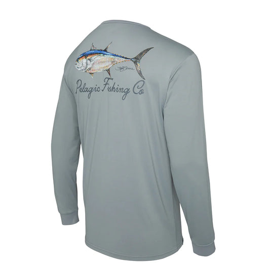 Pelagic Aquatek Goione BFT Grey Non- Hooded Fishing Shirt