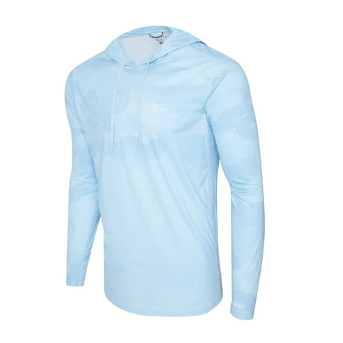 Pelagic Vaportek Hooded Fishing Shirt - Brush Camo