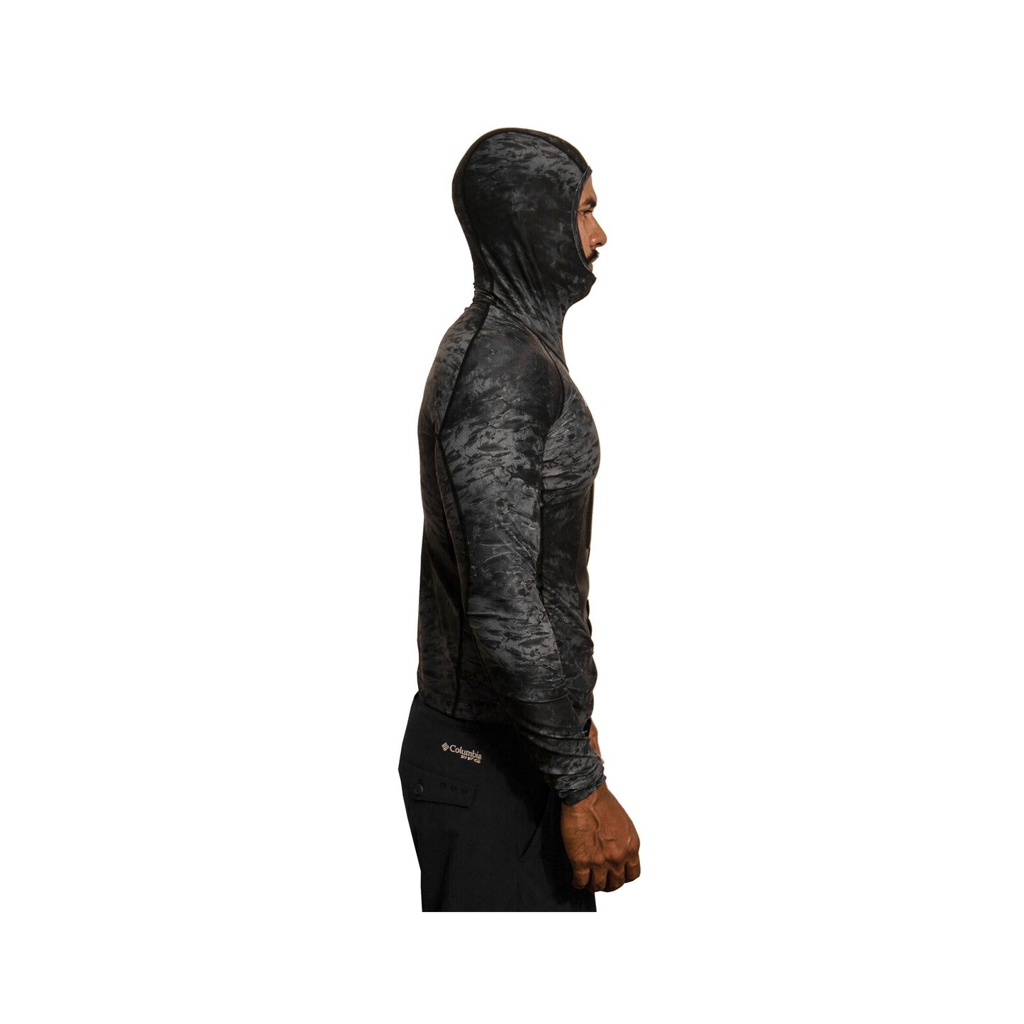 Apnea Hooded Dive Skin Top, W/ Chest Pad- Bait Camo