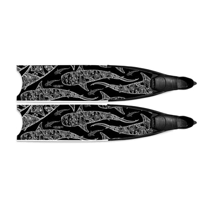 Apnea Fins - Tiger Shark - Black