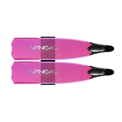 Apnea transparent fins Pink