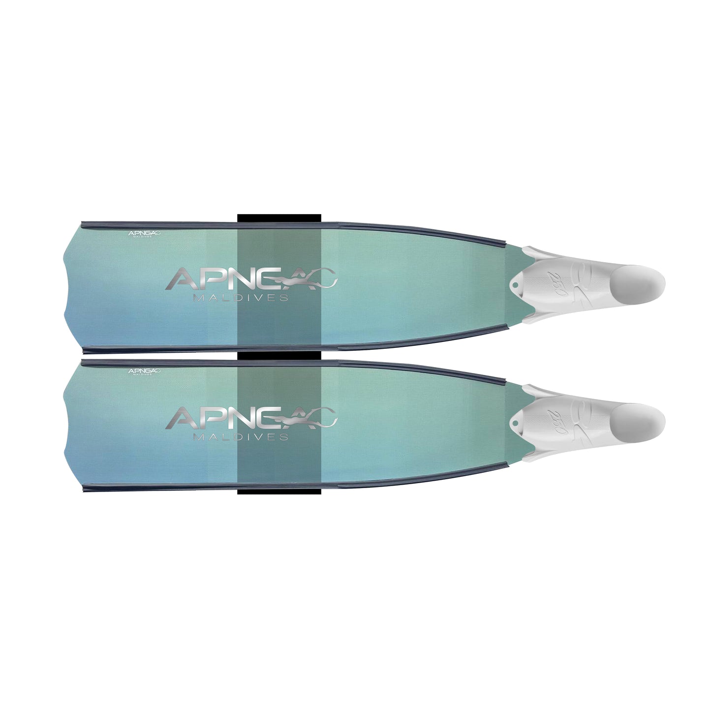 Apnea transparent fins Forest Green