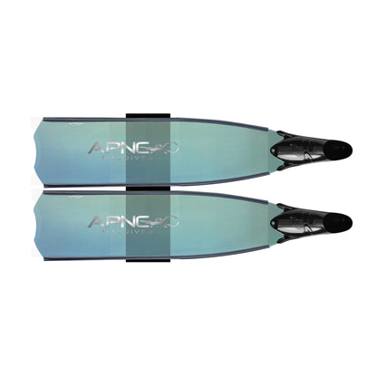 Apnea transparent fins Forest Green