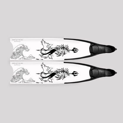 Apnea Fins - Siren White