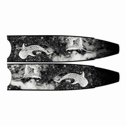 Apnea Fins Blade - Midnight in Black (Blade Only)
