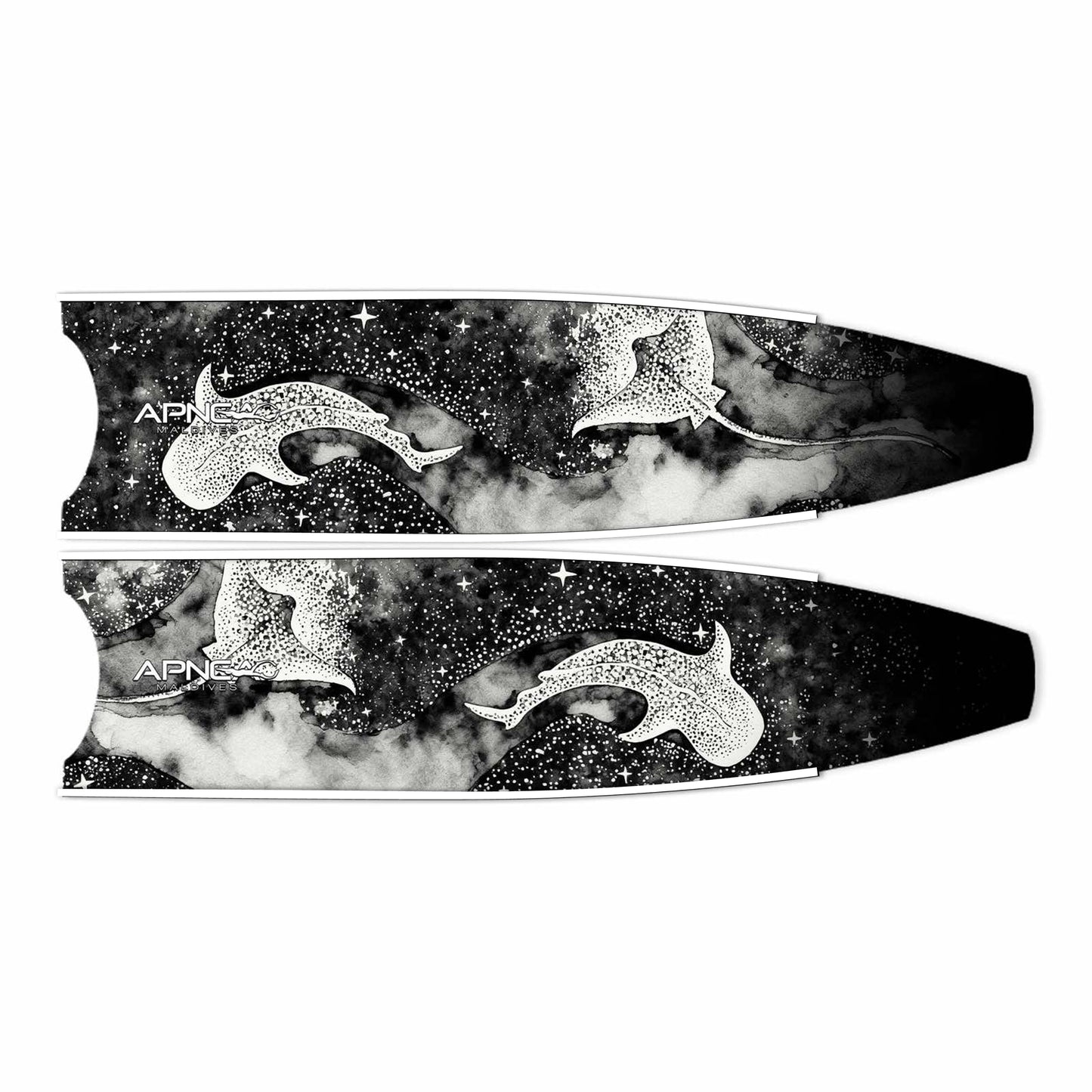Apnea Fins Blade - Midnight in Black (Blade Only)