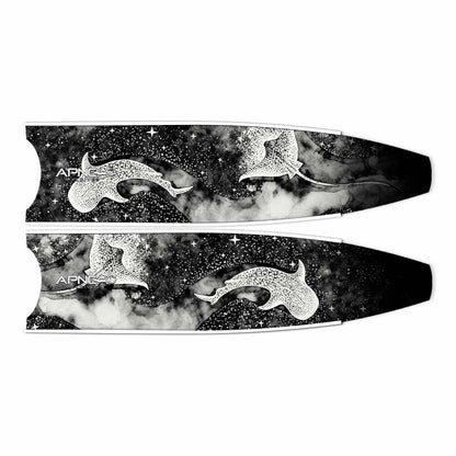 Apnea Fins Blade - Midnight in Black (Blade Only)