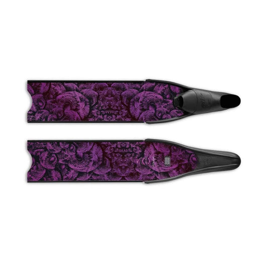 Apnea Fins - Purple Brain, Carbon