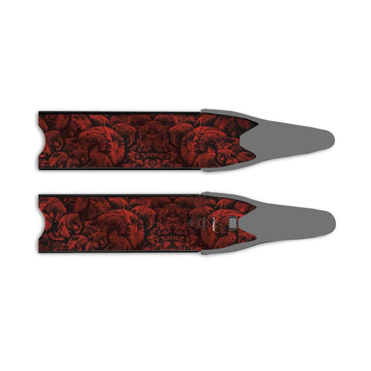 Apnea Fins Blade - Red Brain, Carbon (Blade Only)