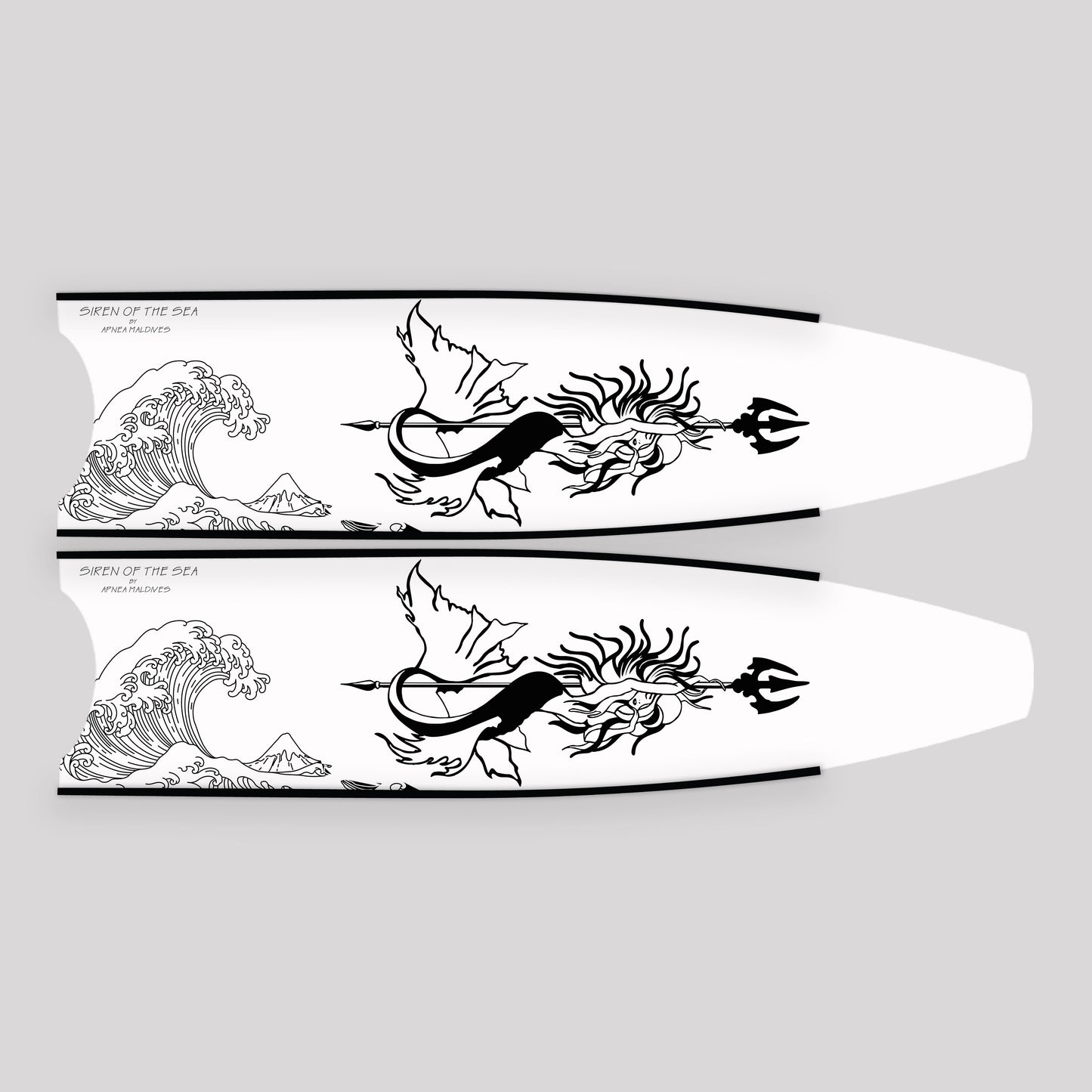 Apnea Fins Blade - Siren White (Blade Only)
